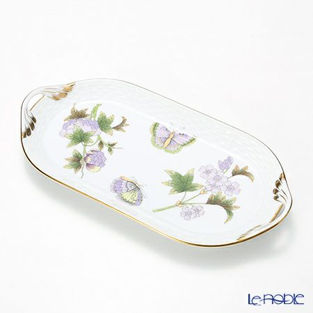 ヘレンド ロイヤルガーデン EVICT1 00437-0-00 サービストレイ 23cm グリーン