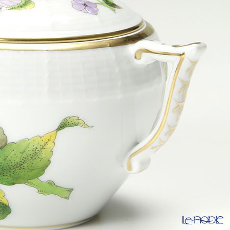 ヘレンド ロイヤルガーデン EVICT1 00472-0-17 シュガーポット チョウ 200ml グリーン