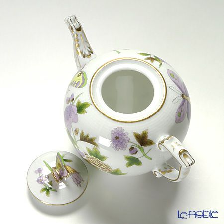 ヘレンド ロイヤルガーデン EVICT1 00606-0-17 ティーポット チョウ 800ml グリーン