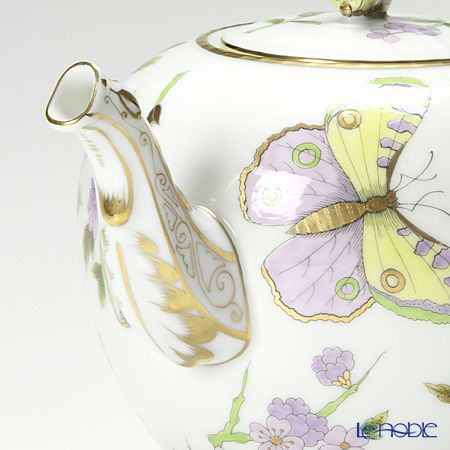 ヘレンド ロイヤルガーデン EVICT1 00606-0-17 ティーポット チョウ 800ml グリーン