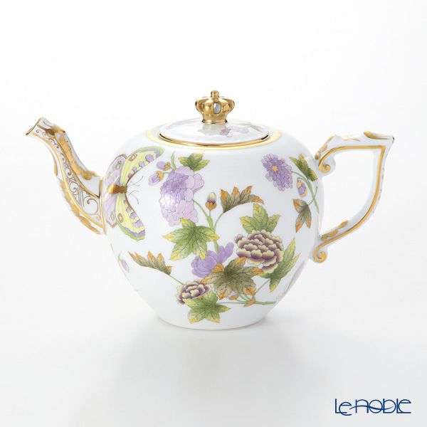 ヘレンド ロイヤルガーデン EVICT1 00606-0-91 ティーポット クラウン 800ml グリーン LE2018 世界限定生産2018点