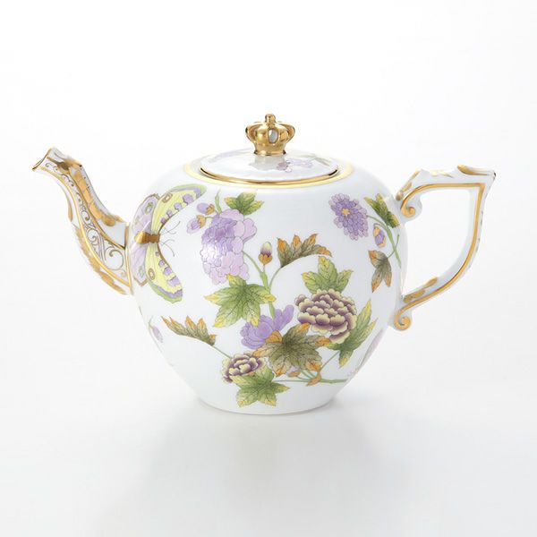 ヘレンド ロイヤルガーデン EVICT1 00606-0-91 ティーポット クラウン 800ml グリーン LE2018 世界限定生産2018点