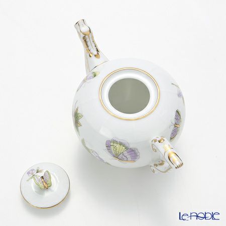ヘレンド ロイヤルガーデン EVICT1 00608-0-17 ティーポット チョウ 400ml グリーン