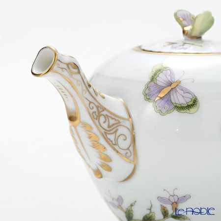 ヘレンド ロイヤルガーデン EVICT1 00608-0-17 ティーポット チョウ 400ml グリーン