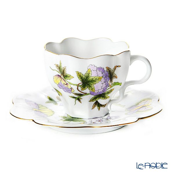 ヘレンド ロイヤルガーデン EVICT1 04740-0-00 ティーカップ＆ソーサー 200ml グリーン