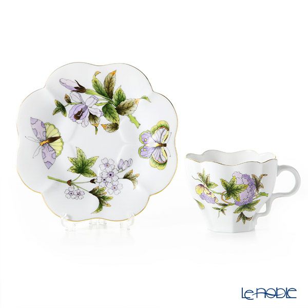 ヘレンド ロイヤルガーデン EVICT1 04740-0-00 ティーカップ＆ソーサー 200ml グリーン