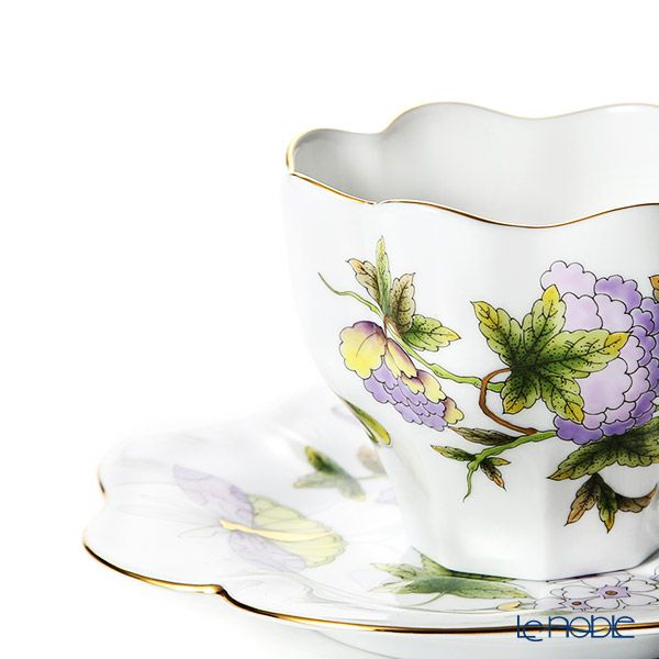 ヘレンド ロイヤルガーデン EVICT1 04740-0-00 ティーカップ＆ソーサー 200ml グリーン