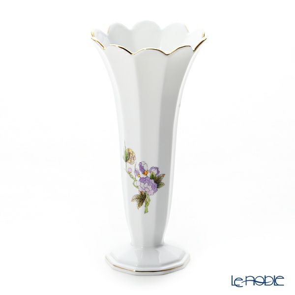 ヘレンド ロイヤルガーデン EVICTF1（フラワー） 07075-0-00 ベース 22cm グリーン