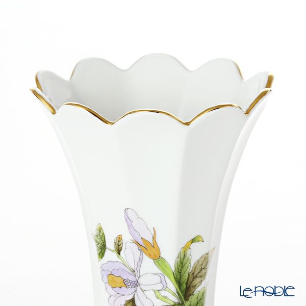 ヘレンド ロイヤルガーデン EVICTF1（フラワー） 07075-0-00 ベース 22cm グリーン