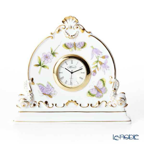 ヘレンド ロイヤルガーデン EVICT1 08083-0-00 テーブルクロック 12.5cm