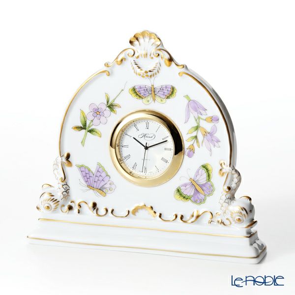 ヘレンド ロイヤルガーデン EVICT1 08083-0-00 テーブルクロック 12.5cm