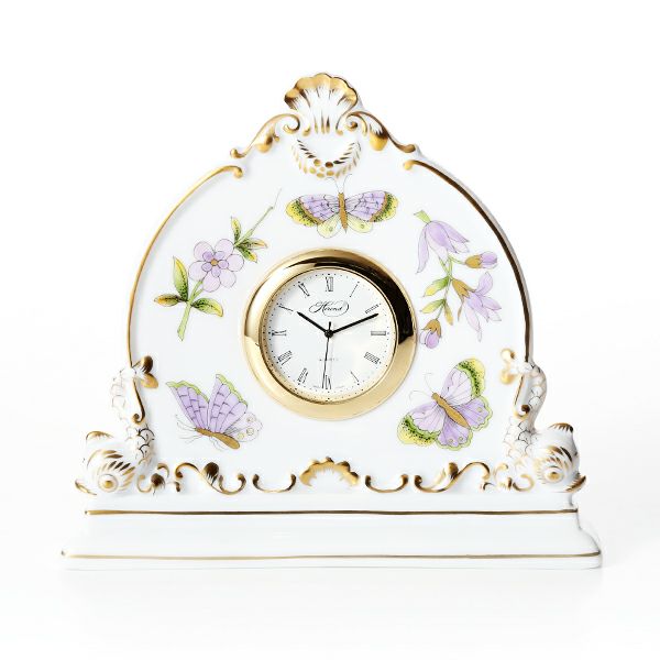 ヘレンド ロイヤルガーデン EVICT1 08083-0-00 テーブルクロック 12.5cm