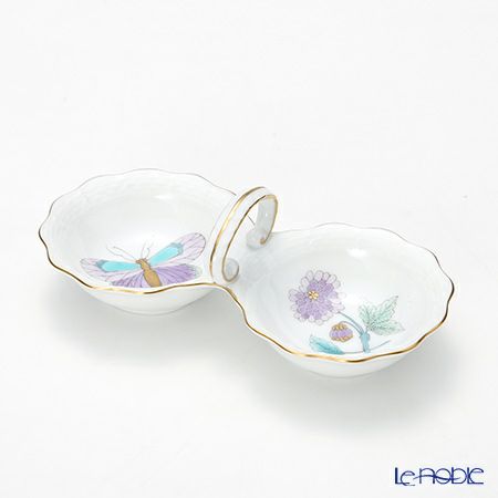 ヘレンド ロイヤルガーデン EVICT2 00253-0-00 ジャム・マーマレード 14cm ターコイズ