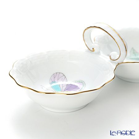 ヘレンド ロイヤルガーデン EVICT2 00253-0-00 ジャム・マーマレード 14cm ターコイズ