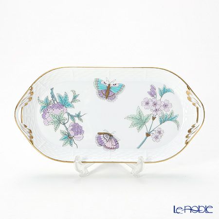 ヘレンド ロイヤルガーデン EVICT2 00437-0-00 サービストレイ 23cm ターコイズ