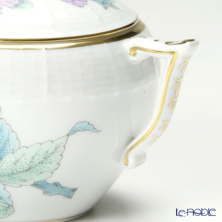 ヘレンド ロイヤルガーデン EVICT2 00472-0-17 シュガーポット チョウ 200ml ターコイズ