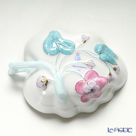 ヘレンド ロイヤルガーデン EVICT2 00492-0-00 オープンシュガー 10.5cm ターコイズ