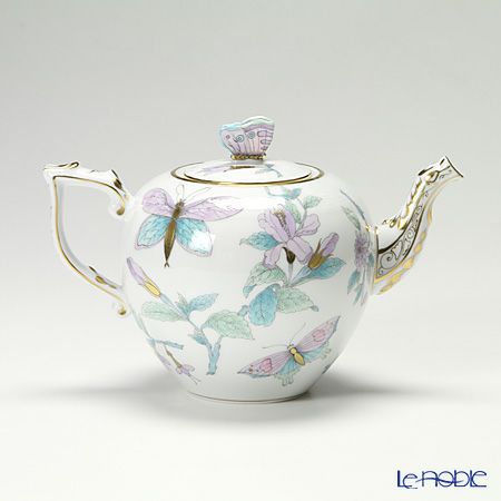 ヘレンド ロイヤルガーデン EVICT2 00606-0-17 ティーポット チョウ 800ml ターコイズ