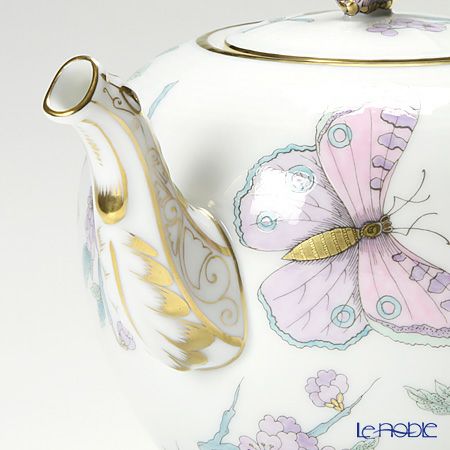 ヘレンド ロイヤルガーデン EVICT2 00606-0-17 ティーポット チョウ 800ml ターコイズ