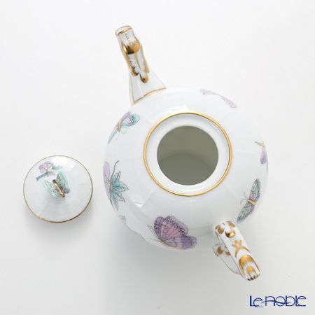 ヘレンド ロイヤルガーデン EVICT2 00608-0-17 ティーポット チョウ 400ml ターコイズ