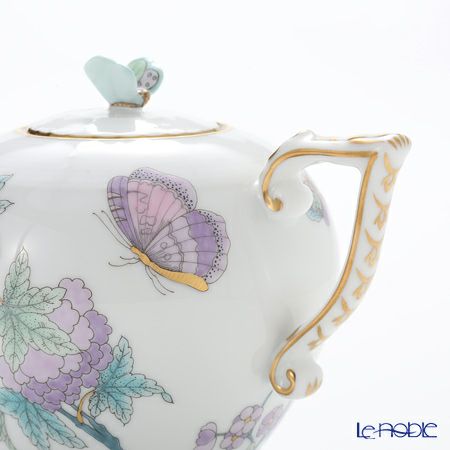 ヘレンド ロイヤルガーデン EVICT2 00608-0-17 ティーポット チョウ 400ml ターコイズ