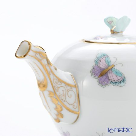 ヘレンド ロイヤルガーデン EVICT2 00608-0-17 ティーポット チョウ 400ml ターコイズ