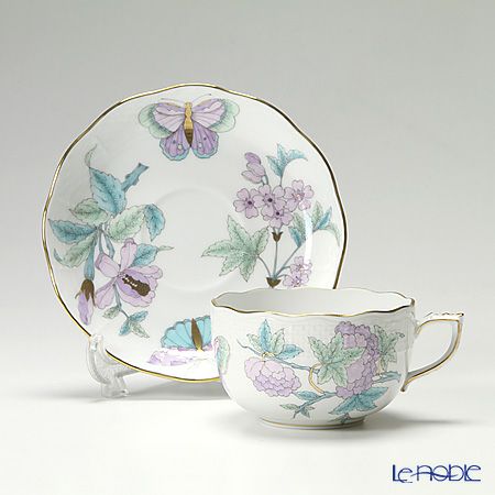 ヘレンド ロイヤルガーデン EVICT2 00724-0-00 ティーカップ＆ソーサー 200ml ターコイズ