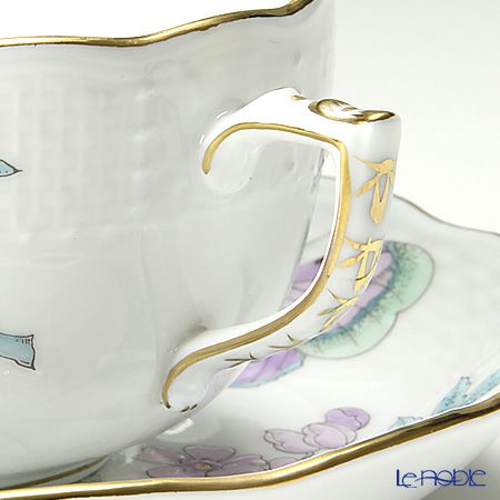 ヘレンド ロイヤルガーデン EVICT2 00724-0-00 ティーカップ＆ソーサー 200ml ターコイズ