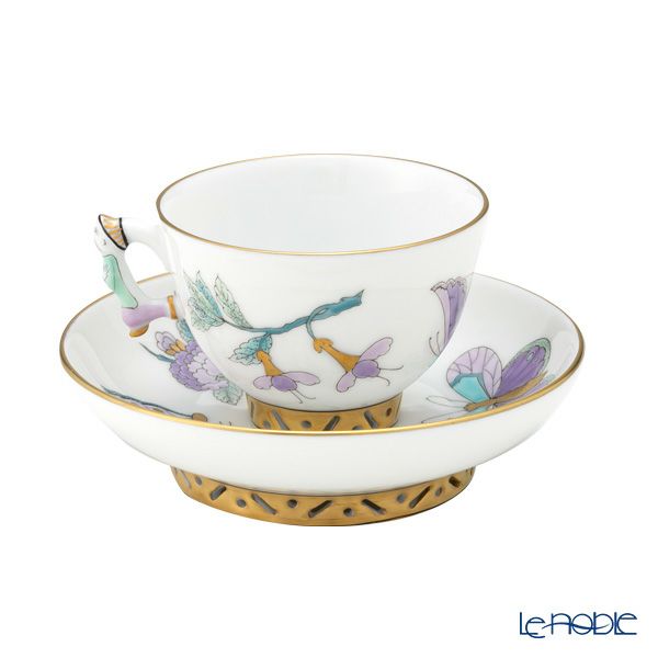 ヘレンド ロイヤルガーデン EVICT2 03371-0-21 スモールカップ＆ソーサー ターコイズ