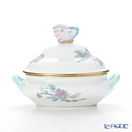 ヘレンド ロイヤルガーデン EVICT2 06017-0-17 ミニチューリン（チョウ） ターコイズ