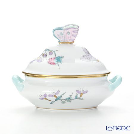 ヘレンド ロイヤルガーデン EVICT2 06017-0-17 ミニチューリン（チョウ） ターコイズ