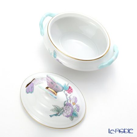 ヘレンド ロイヤルガーデン EVICT2 06017-0-17 ミニチューリン（チョウ） ターコイズ