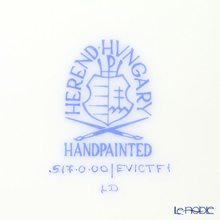 ヘレンド ロイヤルガーデン EVICTF1（フラワー） 00517-0-00 プレート 19cm グリーン