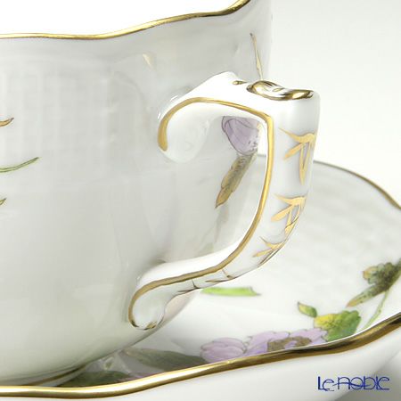 ヘレンド ロイヤルガーデン EVICTF1（フラワー） 00724-0-00 ティーカップ＆ソーサー 200ml グリーン