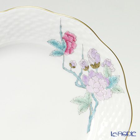 ヘレンド ロイヤルガーデン EVICTF2（フラワー） 00517-0-00 プレート 19cm ターコイズ