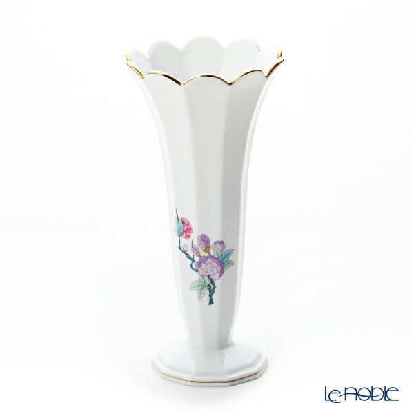 ヘレンド ロイヤルガーデン EVICTF2（フラワー） 07075-0-00 ベース 22cm ターコイズ