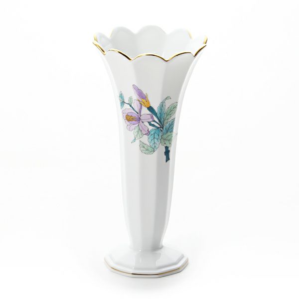 ヘレンド ロイヤルガーデン EVICTF2（フラワー） 07075-0-00 ベース 22cm ターコイズ