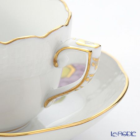 ヘレンド ロイヤルガーデン EVICTP1（パピヨン） 00711-0-00 モカカップ＆ソーサー 100ml グリーン