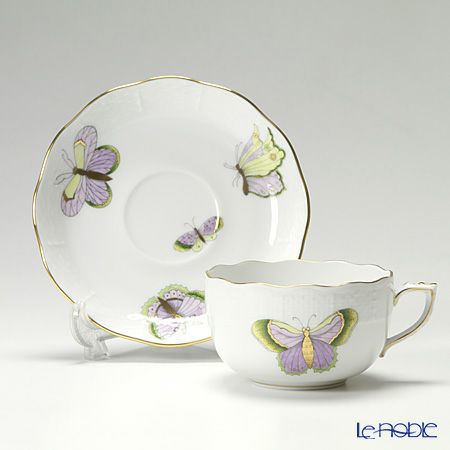 ヘレンド ロイヤルガーデン EVICTP1（パピヨン） 00724-0-00 ティーカップ＆ソーサー 200ml グリーン