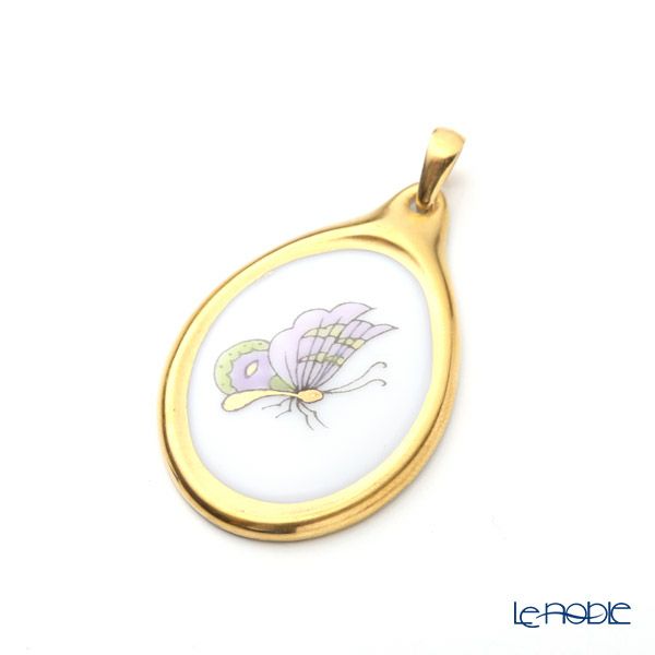 ヘレンド ペンダントトップ EVICTP1 08137-0-00 ロイヤルガーデン 3cm パピヨン