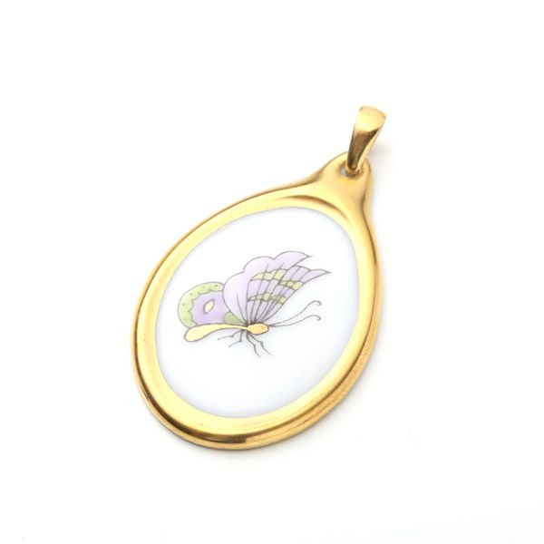 ヘレンド ペンダントトップ EVICTP1 08137-0-00 ロイヤルガーデン 3cm パピヨン