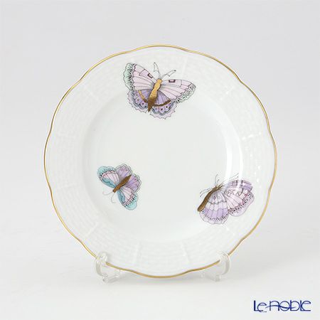 ヘレンド ロイヤルガーデン EVICTP2（パピヨン） 00512-0-00 プレート 12.5cm ターコイズ