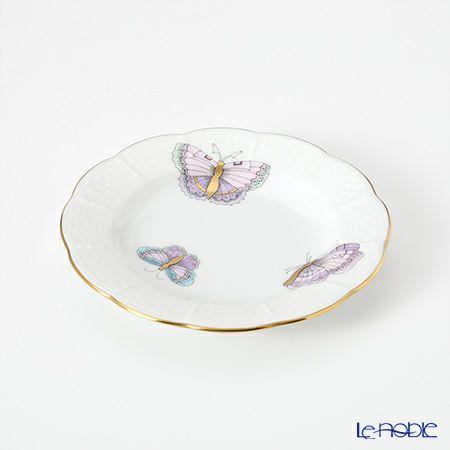 ヘレンド ロイヤルガーデン EVICTP2（パピヨン） 00512-0-00 プレート 12.5cm ターコイズ