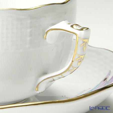 ヘレンド ロイヤルガーデン EVICTP2（パピヨン） 00724-0-00 ティーカップ＆ソーサー 200ml ターコイズ