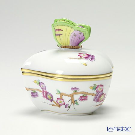 ヘレンド ヴィクトリア PDVICT1 06005-0-17 ハートボックス（チョウ） ピンク