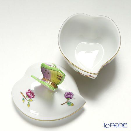 ヘレンド ヴィクトリア PDVICT1 06005-0-17 ハートボックス（チョウ） ピンク