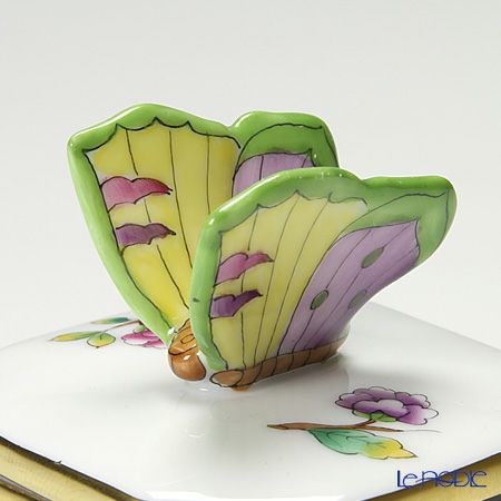 ヘレンド ヴィクトリア PDVICT1 06105-0-17 オクタゴナルボックス（チョウ） ピンク