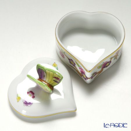 ヘレンド ヴィクトリア PDVICT1 06111-0-17 ハートボックス（チョウ） ピンク