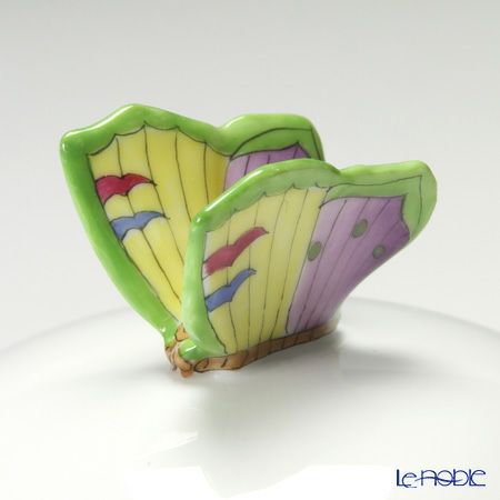 ヘレンド ヴィクトリア PDVICT2 06032-0-17 ラウンドボックス（チョウ） ブルー