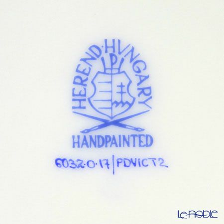 ヘレンド ヴィクトリア PDVICT2 06032-0-17 ラウンドボックス（チョウ） ブルー